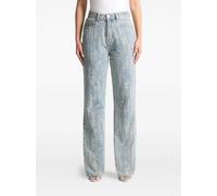 Manière De Voir Florence distressed high-rise jeans - Blue 4-6-16