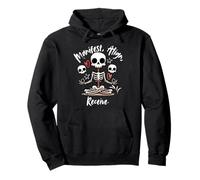 Manifest Align Receive Spiritual Skeleton Skulls Pullover Hoodie