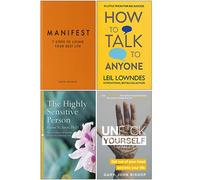 Manifest [Hardcover], How to Talk to Anyone, The Highly Sensitive Person, Unf*ck Yourself 4 Books Collection Set