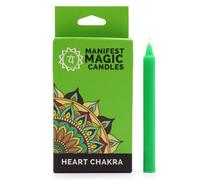 Manifest Magic Candles (Pack Of 12) Heart Chakra