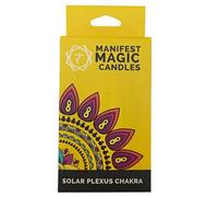 Manifest Magic Soy Wax Candles Pack of 12, Yellow, Solar Plexus Chakra, Meditation & Spiritual Enhancer, Grounding Energy, 90 Min Burn Time