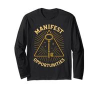 Manifest Opportunities Key Symbol Motivation Long Sleeve T-Shirt