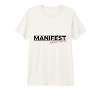Manifest That Shit Meditating Yin Yang Relaxation Namaste Premium T-Shirt