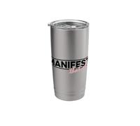 Manifest That Shit Meditating Yin Yang Relaxation Namaste Stainless Steel Insulated Tumbler