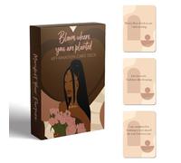 Manifest Your Purpose - Affirmations for Black Women - Bloom Where You are Planted Affirmation Card Deck, 52 Positive Affirmation Cards, Daily Affirmations for Black Women