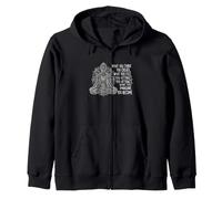 Manifestation Saying What You Think You Create Zip Hoodie