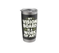 Manifestation Vision Board Goal Setting Dream Big Visualize Stainless Steel Insulated Tumbler