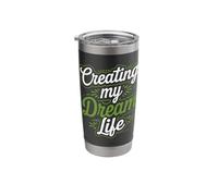 Manifestation Vision Board Goal Setting Dream Big Visualize Stainless Steel Insulated Tumbler