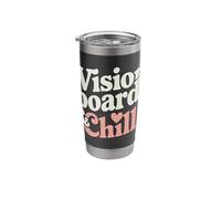 Manifestation Vision Board Goal Setting Dream Big Visualize Stainless Steel Insulated Tumbler