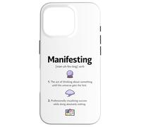 Manifesting Definition novelty graphic men women Case for iPhone 16 Pro