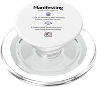 Manifesting Definition novelty graphic men women PopSockets PopGrip for MagSafe