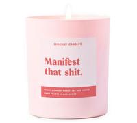 Manifesting Gift Funny Positivity Candle Manifest That Shit - Scent: Pink Blossom