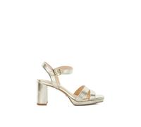 'Manifesting' Leather Sandals Dune London Gold 4