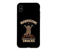 Manifesting Snacks Funny Raccoon Humor Pantry Charm Case for iPhone XS Max
