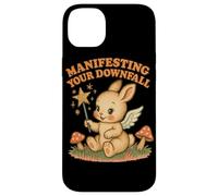 Manifesting Your Downfall Cute Evil Bunny Graphic Case for iPhone 14 Plus