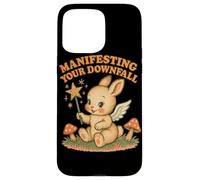 Manifesting Your Downfall Cute Evil Bunny Graphic Case for iPhone 15 Pro Max