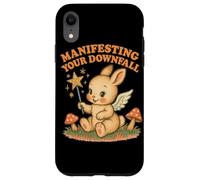 Manifesting Your Downfall Cute Evil Bunny Graphic Case for iPhone XR