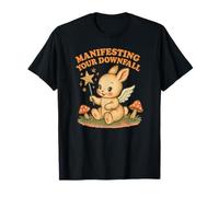 Manifesting Your Downfall Cute Evil Bunny Graphic T-Shirt