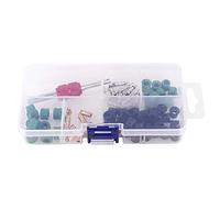 manifold gauge seals + 10Pcs Valve Cores + 50Pcs Hose Seals + 10Pcs Valve + 1 Remover Tool, Valve Cores Assortment Kit, Hose Seals, Valve for Auto Car Installation of A/C Air Conditioning