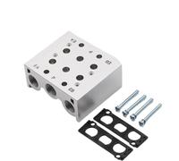 Manifold SS5Y5 SY3120 SY5120 SY7120 Solenoid Valves Air Exhaust 2F/3F/4F/5F/6F/7F Pneumatic Base Valve Station with Gaskets(9F)