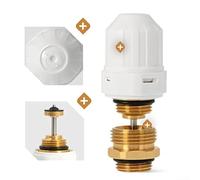 Manifold Thermostat Needle Valve Core, 1/2" M30x1.5 Brass Automatic Spring Return for Floor Heating Water Distributor Temperature Control
