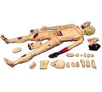 Manikin Advanced First Aid Training Simulation Burn Model Manikin Teaching Mannequin Full-Featured Wound Care Person Medical Educational Training Aid