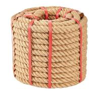 Manila Rope, Natural Jute Rope, Heavy Duty Hemp Rope for Docks,Railing, Climbing, Decorating Rope (3/4 in * 50 ft)