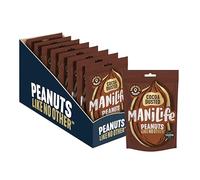 ManiLife Cocoa Dusted Peanuts 8 x 75g Packs - Small Batch Vegan Chocolate Peanuts Made with 100% Tanzanian Sourced Cacao Nibs & Grade-A Argentinian Peanuts - No Palm Oil, Full Crunch, Nutty Snack