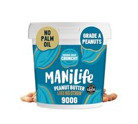 ManiLife Original Roast Crunchy Peanut Butter, 900g Tub - Small Batch Vegan Peanut Butter Made from Single Origin Grade-A Argentine Peanuts - No Palm Oil, No Added Sugar, No GMOs