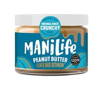 ManiLife Peanut Butter Original Roast Crunchy - All Natural, No Palm Oil, No Added Sugar, Vegan, Single Origin 275g (Pack of 1)