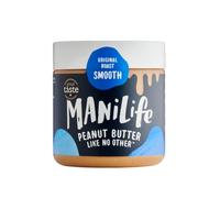 ManiLife Peanut Butter Original Roast Smooth - All Natural, No Palm Oil, No Added Sugar, Vegan, Single Origin 275g (Pack of 1)