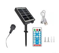 Manillefu Solar String Light Controller, 3.7V 24V Solar Light String Control Box, Outdoor Indoor LED String Lamp Panel Controller(3.7V)