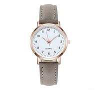 Manillefu Unique Luminous Casual Watch in Frosted Leather for a Standout Fashion Accessory (Gray)
