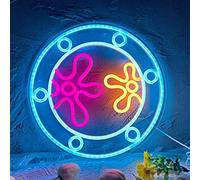 manimo Ocean World Porthole Neon Lights, LED Under Sea Porthole Neon Signs for Wall Decor,USB Night Light for Game Room Bedroom Birthday Wedding Party Gifts(13.3 * 13.3in)