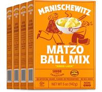 Manischewitz Matzo Ball Mix, 142g boxes (Pack of 4) | Easy-to-Prep, Fluffy & Perfect for Soups, Kosher for Passover