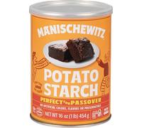 Manischewitz Pure Potato Starch, 454g Resealable Container | Gluten Free, Non GMO, Kosher (Including Passover)