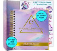 Maniscripting 90-Day Journal: Guided Prompts, Daily Planner, Manifestation, Gratitude, Mindfulness, Self Love, Happiness, Wealth, Weekly Habit Tracker for Women, Undated