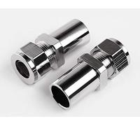 Manissa 15mm to 8mm Radiator & Towel Rail Valve Pipe Reducer (Pair) 1/2" Reducer Compression Fit