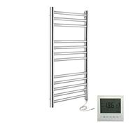 Manissa Boston Electric Heated Towel Rail 500mm W x 800mm H + Timer