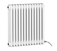 Manissa Electric 3 Column White Radiator Traditional 600h x 999w Cast Iron Style Column Radiator with PTC Element