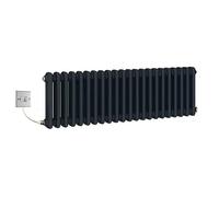 Manissa Electric Anthracite Traditional Radiator 2 Column 300mm H x 830mm