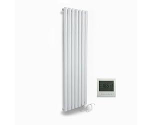 Manissa Electric Oval Tube White Radiator 1600x480 Single Panel Designer Vertical Tall Radiator