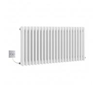 Manissa Electric White Traditional Radiator 3 Column 480mm H x 999mm W
