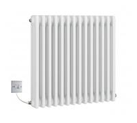 Manissa Electric White Traditional Radiator 3 Column 600mm H x 821mm W