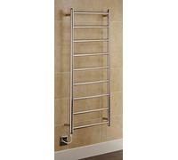 Manissa Selby Electric Stainless Steel Towel Rail 600x1200mm Towel Warmer Mirror Polished Finish