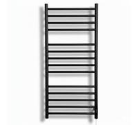 Manissa Siena Black Electric Heated Towel Rail 400mm W x 1000mm H