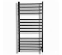 Manissa Siena Black Electric Heated Towel Rail 500mm W x 1000mm H
