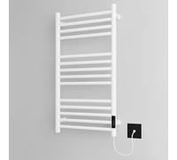 Manissa Siena White Electric Heated Towel Rail 400mm W x 720mm H
