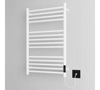 Manissa Siena White Electric Heated Towel Rail 500mm W x 720mm H