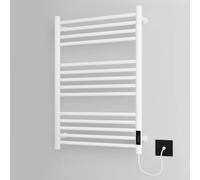 Manissa Siena White Electric Heated Towel Rail 600mm W x 720mm H
